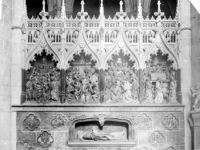Amiens, Cathedrale, cloture du choeur, detail, photo Mieusement Mederic